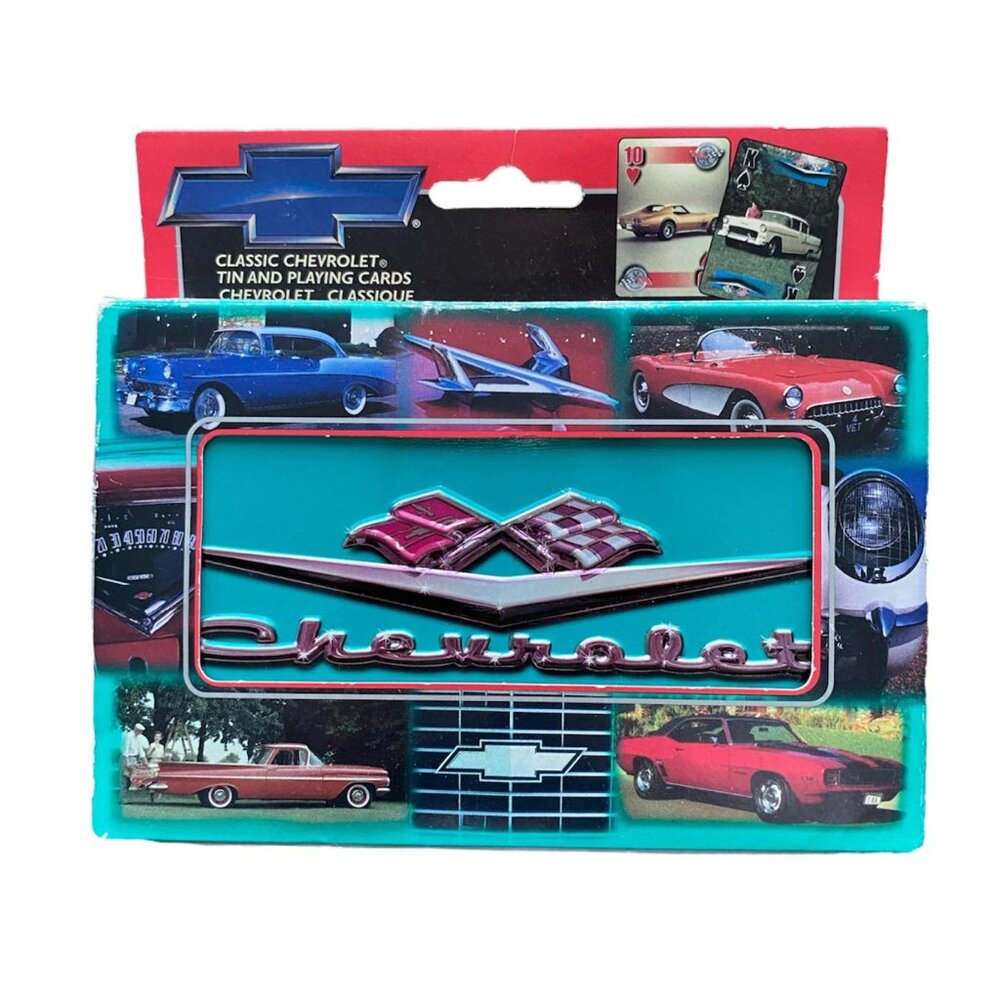 Chevrolet Limited Edition Tin Two-Decks of Playing Cards